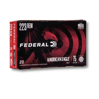 223 Rem – 75 Grain TMJ – Federal American Eagle (AE223T75) – 500 Rounds