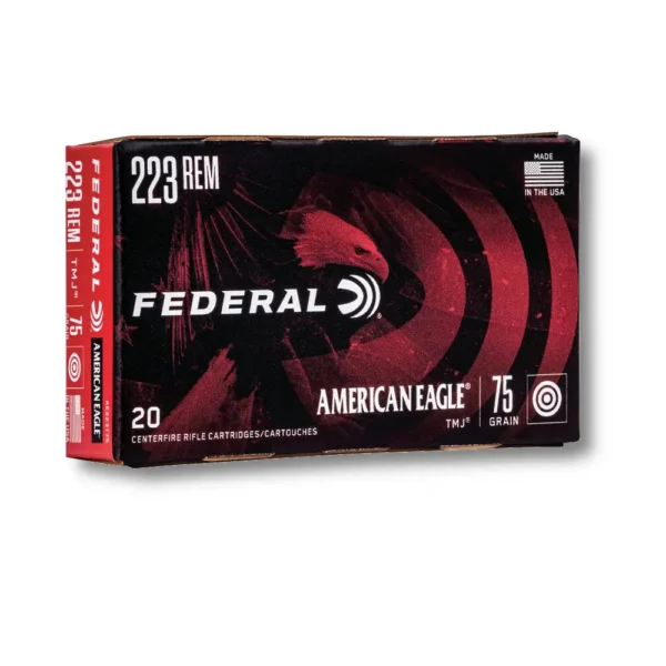 223 Rem – 75 Grain TMJ – Federal American Eagle (AE223T75) – 500 Rounds