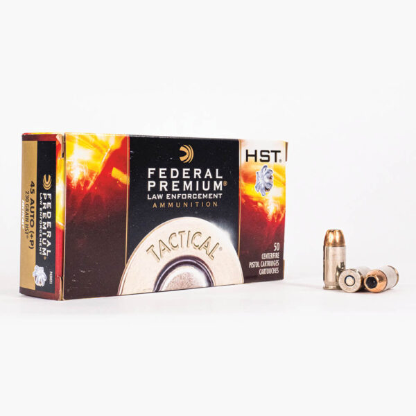 45 ACP – 230 gr JHP +P – Federal HST LE (P45HST1) – 1000 Rounds - Image 2