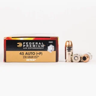 45 ACP – 230 gr JHP +P – Federal HST LE (P45HST1) – 1000 Rounds