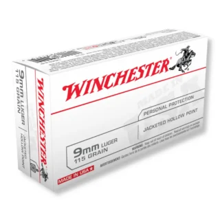 9mm – 115 gr JHP – Winchester USA (USA9JHP) – 500 Rounds