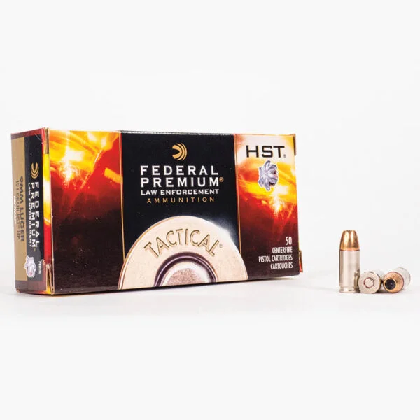 9mm – 124 gr JHP – Federal HST (P9HST1) – 250 Rounds