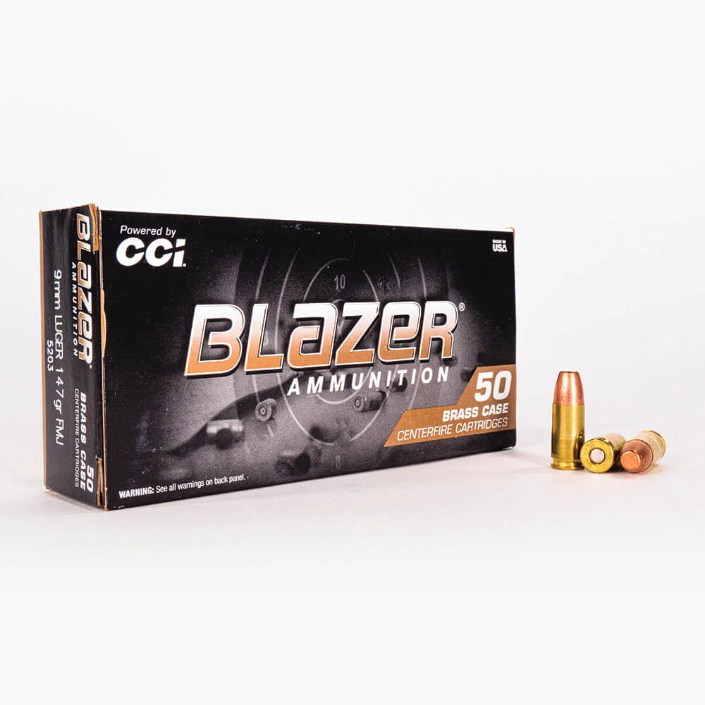 9mm – 147 gr FMJ – Blazer Brass