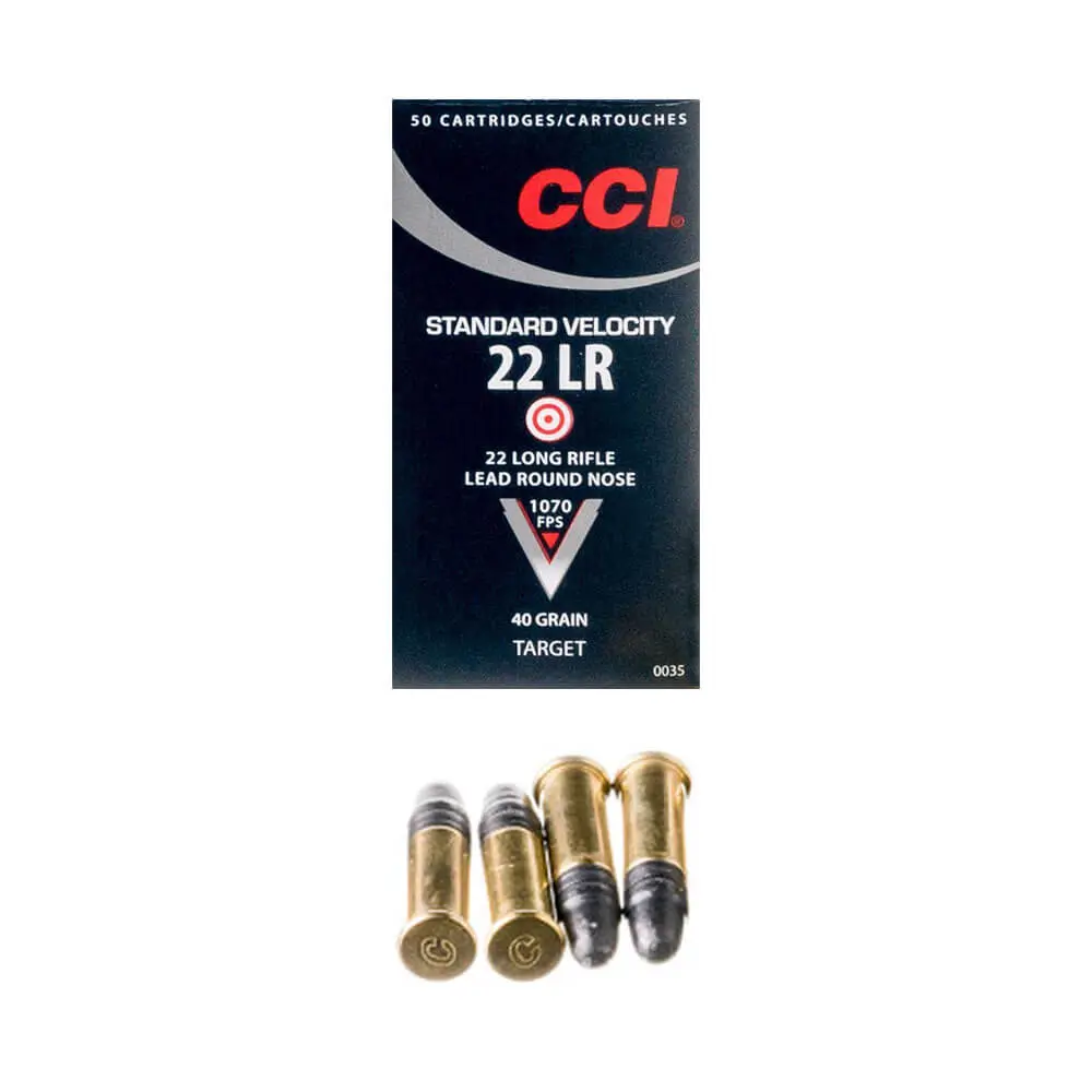 22 LR – 40 gr LRN – CCI Std Vel (0035) – 5000 Rounds