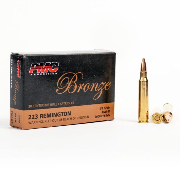 223 Rem – 55 gr FMJ-BT – PMC (223A) – 1000 Rounds - Image 2
