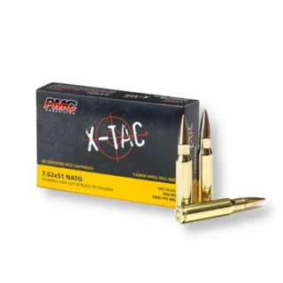 7.62x51mm – 147 gr FMJ-BT – PMC (7.62X) – 500 Rounds