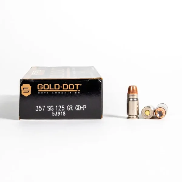 357 SIG – 125 gr GDHP – Speer Gold Dot (53918) – 1000 Rounds