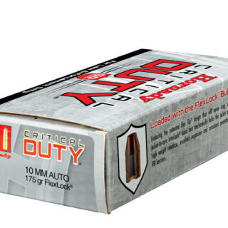 Hornady 10mm Auto 175 Grain Critical Duty FlexLock LE - 500 Rounds - Brass Case