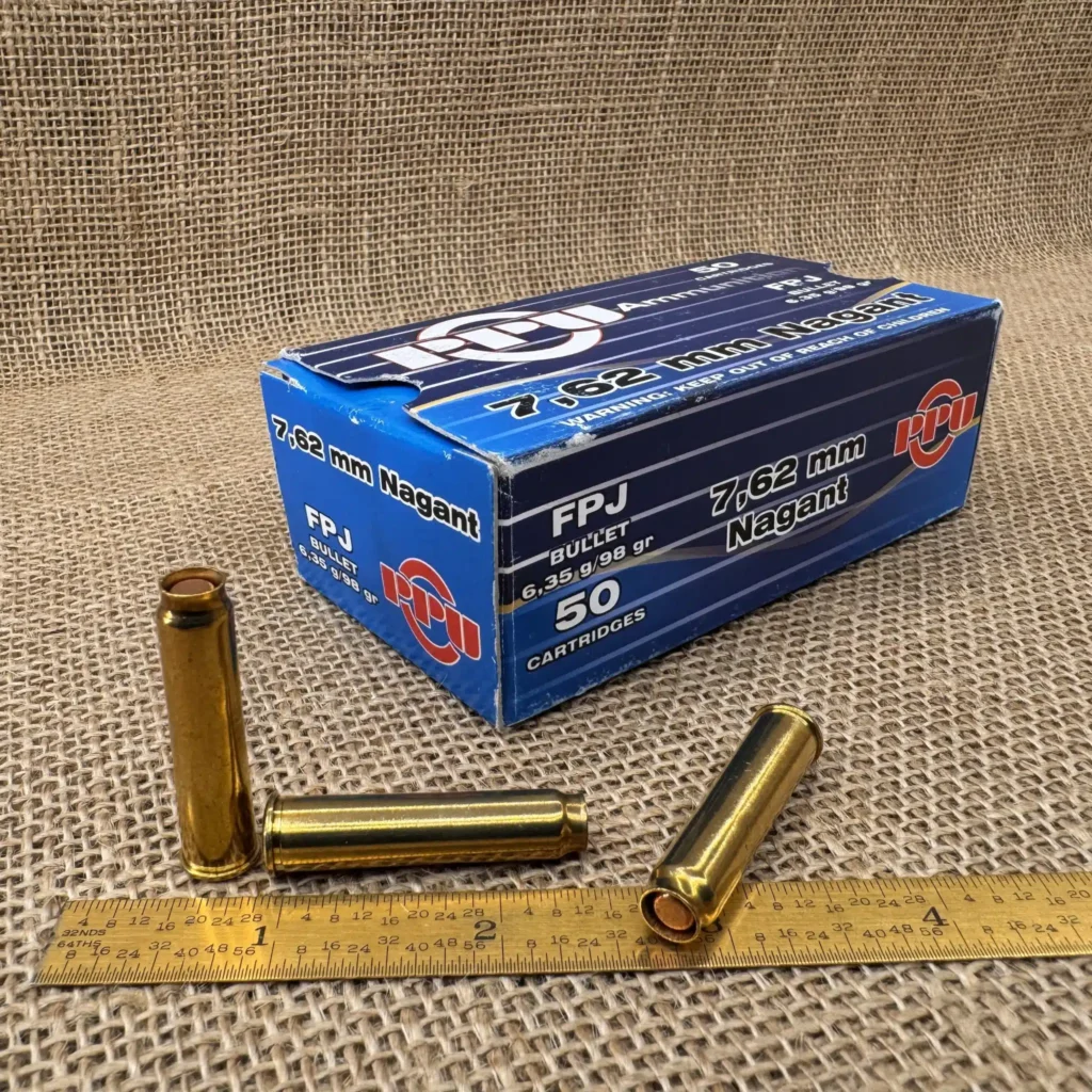 50 Rounds of 7 62x38mm Nagant Ammo by prvi partizan 98gr fmjfn