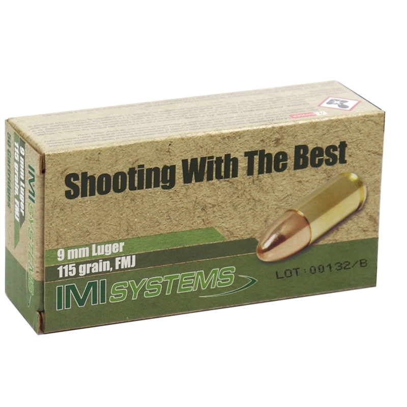 IMI Ammunition 9mm Luger 115 Grain