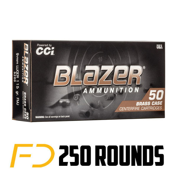 Blazer Brass Ammo 9mm Luger 115