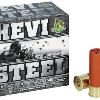 HEVI-Shot HEVI-Steel 12 Gauge 1-1/8 oz 2.75″  500 rounds