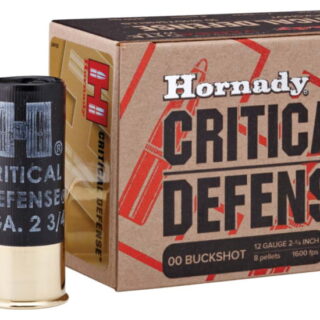 Hornady Critical Defense 12 Gauge 8 Pellet 2.75″ 500 rounds